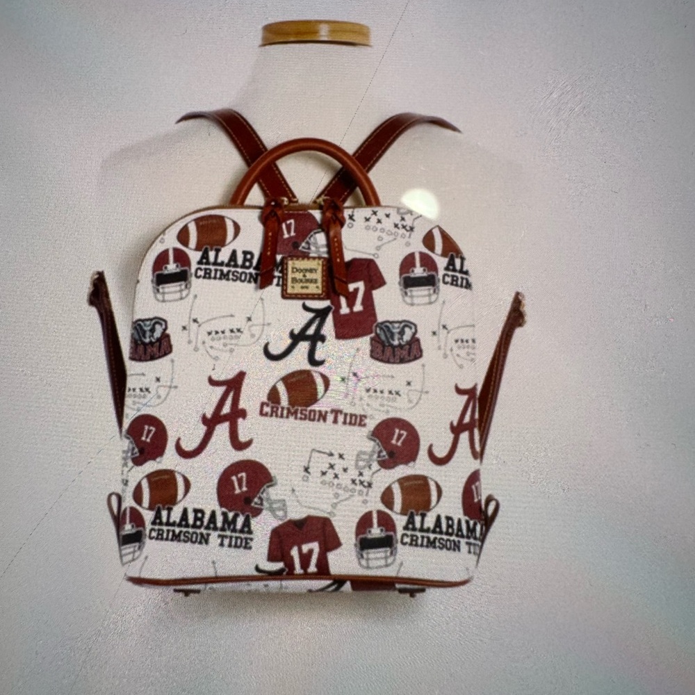 Dooney  & Bourke University of Alabama Zip Pod Backpack.Multi White - Picture 6 of 8